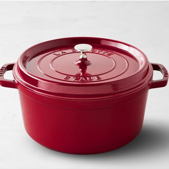 Staub 4QT Cocotte Ronde Round Dutch Oven- Cerise - Picture 1 of 11